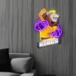 Los Angeles Kings Neon Sign Mascot Acrylic 1