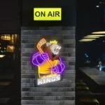 Los Angeles Kings Neon Sign Mascot Acrylic 1