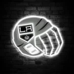 Los Angeles Kings Neon Sign Nhl Hockey Helmet Acrylic Led 1