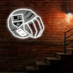 Los Angeles Kings Neon Sign Nhl Hockey Helmet Acrylic Led 1