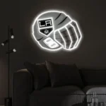 Los Angeles Kings Neon Sign Nhl Hockey Helmet Acrylic Led 1