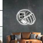 Los Angeles Kings Neon Sign Nhl Hockey Helmet Acrylic Led 1