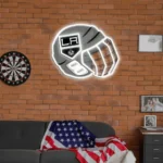 Los Angeles Kings Neon Sign Nhl Hockey Helmet Acrylic Led 1