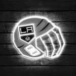 Los Angeles Kings Neon Sign Nhl Hockey Helmet Acrylic Led 1