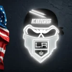Los Angeles Kings Neon Sign Skull 1