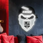 Los Angeles Kings Neon Sign Skull 1