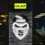 Los Angeles Kings Neon Sign Skull 1