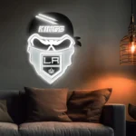 Los Angeles Kings Neon Sign Skull 1