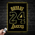 Los Angeles Lakers Metal Sign Custom Kobe Bryant 24 1
