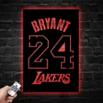 Los Angeles Lakers Metal Sign Custom Kobe Bryant 24 1