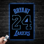 Los Angeles Lakers Metal Sign Custom Kobe Bryant 24 1