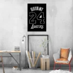 Los Angeles Lakers Metal Sign Custom Kobe Bryant 24 1