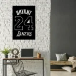 Los Angeles Lakers Metal Sign Custom Kobe Bryant 24 1