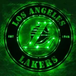 Los Angeles Lakers Metal Sign Laker Fan Pride 1