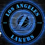 Los Angeles Lakers Metal Sign Laker Fan Pride 1