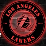 Los Angeles Lakers Metal Sign Laker Fan Pride 1
