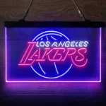 Los Angeles Lakers Neon Sign Artistic 3 Color 1
