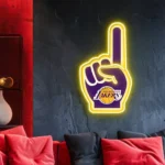 Los Angeles Lakers Neon Sign Nba Foam Finger 1