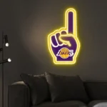 Los Angeles Lakers Neon Sign Nba Foam Finger 1