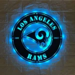 Los Angeles Rams Metal Sign Rams Head Logo 1