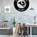 Los Angeles Rams Metal Sign Rams Head Logo 1