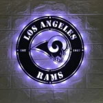 Los Angeles Rams Metal Sign Rams Head Logo 1