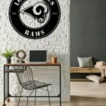 Los Angeles Rams Metal Sign Rams Head Logo 1
