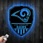 Los Angeles Rams Metal Sign Shield Shape 1