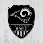 Los Angeles Rams Metal Sign Shield Shape 1
