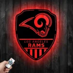 Los Angeles Rams Metal Sign Shield Shape 1