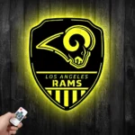 Los Angeles Rams Metal Sign Shield Shape 1
