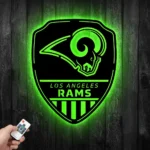 Los Angeles Rams Metal Sign Shield Shape 1