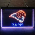 Los Angeles Rams Neon Sign Detailed 3 Color 1