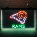 Los Angeles Rams Neon Sign Detailed 3 Color 1
