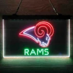 Los Angeles Rams Neon Sign Detailed 3 Color 1