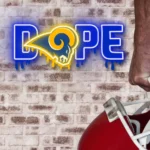 Los Angeles Rams Neon Sign Dripping Dope 1