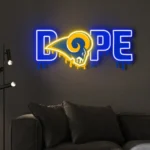 Los Angeles Rams Neon Sign Dripping Dope 1