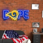 Los Angeles Rams Neon Sign Dripping Dope 1