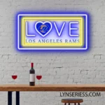 Los Angeles Rams Neon Sign Love Sign 1