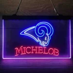 Los Angeles Rams Neon Sign Michelob 3 Color 1