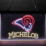 Los Angeles Rams Neon Sign Michelob 3 Color 1