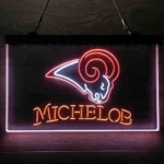 Los Angeles Rams Neon Sign Michelob 3 Color 1