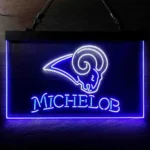 Los Angeles Rams Neon Sign Michelob Est 1937 1