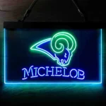 Los Angeles Rams Neon Sign Michelob Est 1937 1