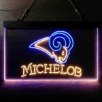 Los Angeles Rams Neon Sign Michelob Est 1937 1