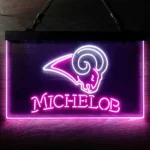Los Angeles Rams Neon Sign Michelob Est 1937 1
