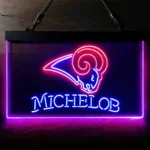 Los Angeles Rams Neon Sign Michelob Est 1937 1