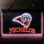 Los Angeles Rams Neon Sign Michelob Est 1937 1