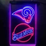Los Angeles Rams Neon Sign Navy Moon Est 1937 1