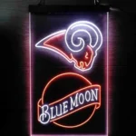 Los Angeles Rams Neon Sign Navy Moon Est 1937 1
